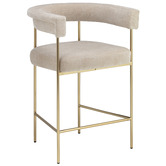 Temple &amp; Webster 65cm Tamara Chenille Bar Stools
