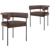 Temple &amp; Webster Tamara Chenille Dining Chairs