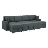 Temple &amp; Webster Darcy 4 Seater Storage Sofa Bed with Double Chaise