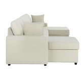 Temple &amp; Webster Darcy 4 Seater Storage Sofa Bed with Double Chaise