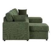 Temple &amp; Webster Darcy 4 Seater Storage Sofa Bed with Double Chaise