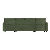 Temple &amp; Webster Darcy 4 Seater Storage Sofa Bed with Double Chaise
