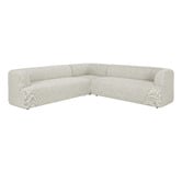 Temple &amp; Webster Gala 5 Seater Boucle Corner Sofa