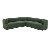 Temple &amp; Webster Gala 5 Seater Boucle Corner Sofa