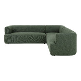 Temple &amp; Webster Gala 5 Seater Boucle Corner Sofa