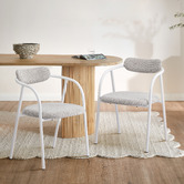 Temple &amp; Webster Tuba Boucle Dining Chairs