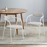 Temple &amp; Webster Tuba Boucle Dining Chairs
