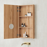 Temple &amp; Webster Bronte 450mm Oak Shaving Cabinet