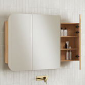 Temple &amp; Webster Mecca 1200mm Rectangular Mirrored Shaving Cabinet