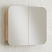 Temple &amp; Webster Mecca 800mm Rectangular Mirrored Shaving Cabinet