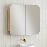 Temple &amp; Webster Mecca 800mm Rectangular Mirrored Shaving Cabinet