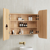 Temple &amp; Webster Mecca 800mm Rectangular Mirrored Shaving Cabinet