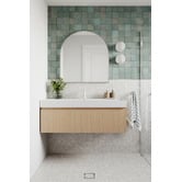 Temple &amp; Webster Blanca Glass Shower Screen