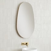 Temple &amp; Webster Mecca 500mm Pebble Oak Shaving Cabinet