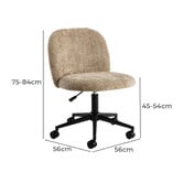 Temple &amp; Webster Coco Chenille Office Chair