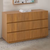 Temple &amp; Webster Mia Mango Wood 6 Drawer Chest