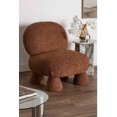 Temple &amp; Webster Caramel Barney Boucle Accent Chair