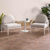 Temple &amp; Webster 2 Seater Bawley Outdoor Armchair &amp; Table Set