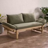 Temple &amp; Webster Martinique Acacia Wood Outdoor Daybed
