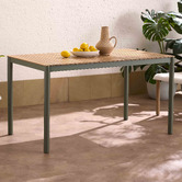 Temple &amp; Webster Coogee Eucalyptus Wood Outdoor Dining Table