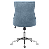 Temple &amp; Webster Windsor Scoop Back Linen Office Chair