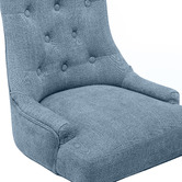 Temple &amp; Webster Windsor Scoop Back Linen Office Chair