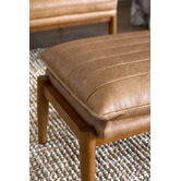 Temple &amp; Webster Aldric Genuine Leather Ottoman