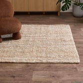 Temple &amp; Webster Oatmeal Watson Hand-Woven Jute Rug
