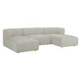 Temple &amp; Webster Gala 4 Seater Boucle Sofa with Double Chaise