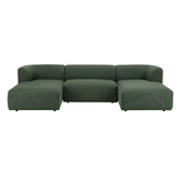 Temple &amp; Webster Gala 4 Seater Boucle Sofa with Double Chaise