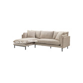 Temple &amp; Webster Natural Bellamy 3 Seater Sofa with Chaise