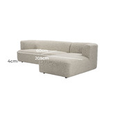Temple &amp; Webster Gala Boucle 4 Seater Sofa with Chaise