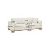Temple &amp; Webster Shaw Premium 3 Seater Sofa