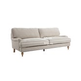 Temple &amp; Webster Natural Dorset 3 Seater Sofa
