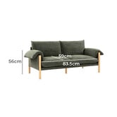 Temple &amp; Webster Nook Upholstered 2.5 Seater Sofa