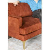 Temple &amp; Webster Darya 3 Seater Velvet Sofa