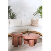 Temple &amp; Webster Makkari Polystone Outdoor Side Table