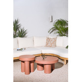 Temple &amp; Webster Makkari Polystone Outdoor Side &amp; Coffee Table Set