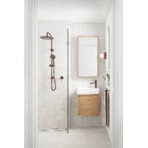 Temple &amp; Webster Clovelly Bronze Curved Basin Mixer