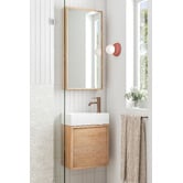 Temple &amp; Webster Cali 460mm Wall Hung Single Vanity with Integrated Basin