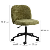 Temple &amp; Webster Coco Chenille Office Chair