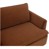 Temple &amp; Webster Softy Premium 3 Seater Queen Velvet Sofa Bed