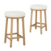 Temple &amp; Webster 65cm Chester Boucle Bar Stools