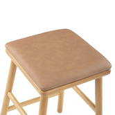 Temple &amp; Webster 63cm Mason Solid Rubberwood Bar Stools