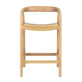 Temple &amp; Webster 65cm Bali Solid Rubberwood Bar Stool