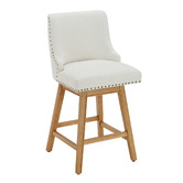 Temple &amp; Webster 65cm Oatlands Swivel Bar Stools