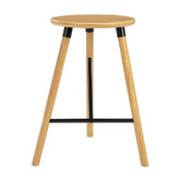 Temple &amp; Webster 65cm Trina Rubberwood Bar Stools