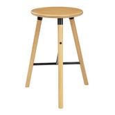 Temple &amp; Webster 65cm Trina Rubberwood Bar Stools
