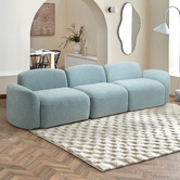 Temple &amp; Webster Cami 4 Seater Chenille Modular Sofa