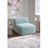 Temple &amp; Webster Cami Chenille Armless Lounge Chair
